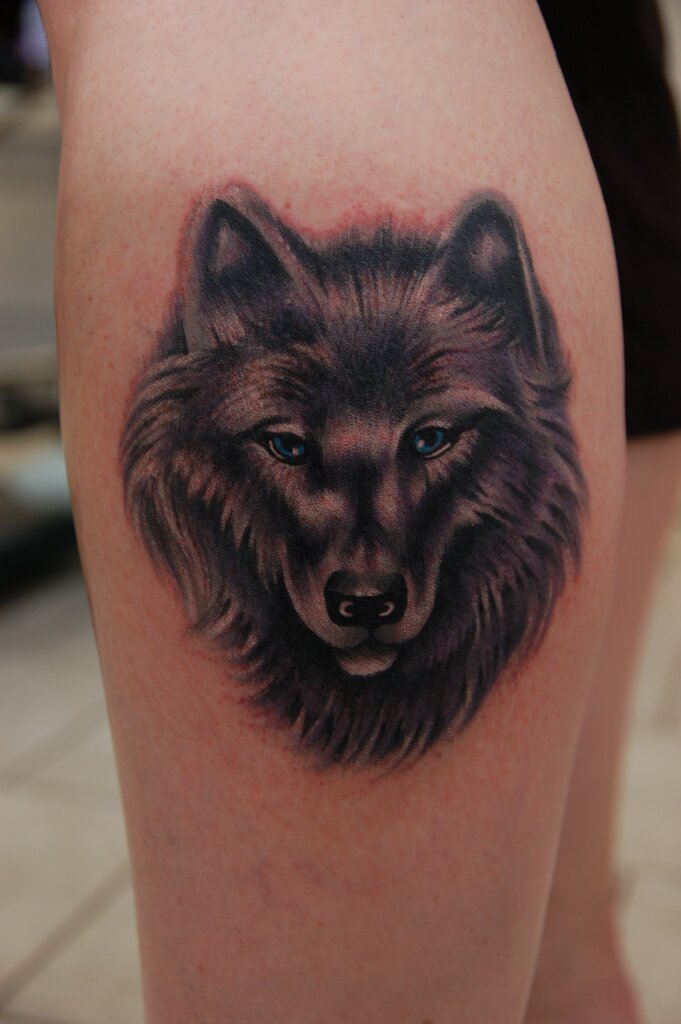 wolf tattoo design. Wolf Tattoo Design for Girls